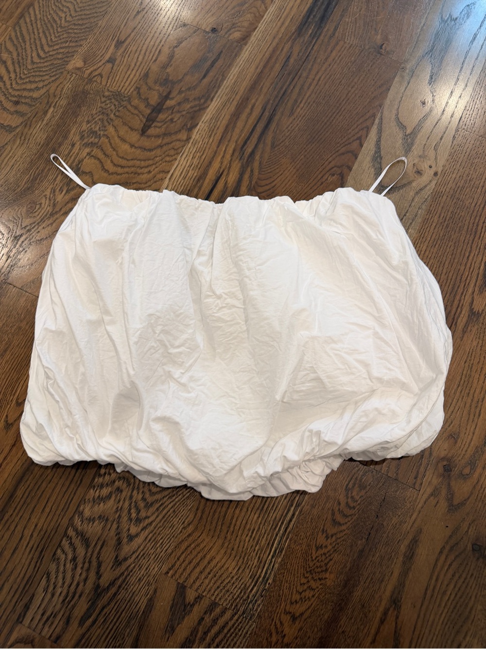 White Strapless Tube Top